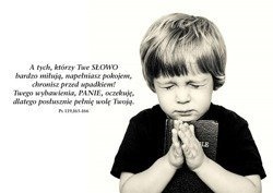 Kartka składana 21 z wersetem A tych, którzy Twe SŁOWO