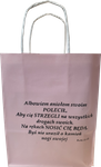 Torba prezentowa Albowiem Aniołom swoim.... - kolor rózowa*