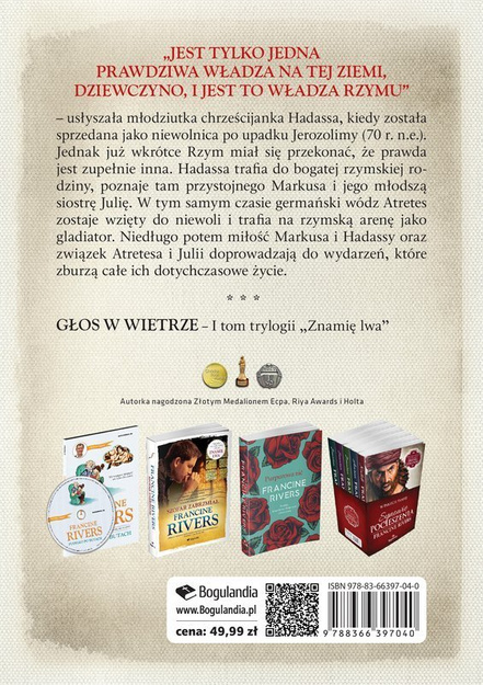 Głos w wietrze tom I seria Znamię lwa. - Francine Rivers - oprawa miękka 2022
