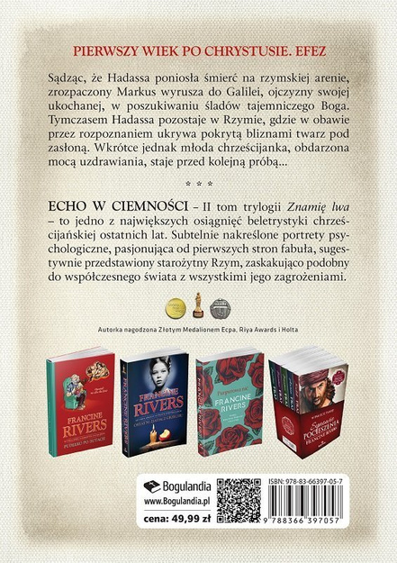 Echo w ciemności Znamię lwa Tom II - Francine Rivers - oprawa miękka 2022