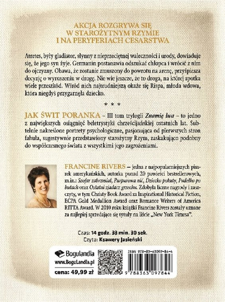 Jak świt poranka tom III Znamię lwa - Francine Rivers - Audiobook ONLINE