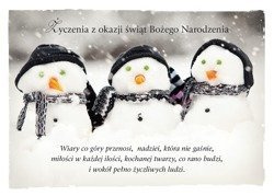 Kartka składana Boże Narodzenie 9 - Wiary co góry przenosi