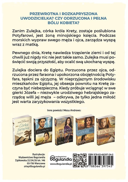 Żona Potyfara - Mesu Andrews - Powieść historyczno -biblijna